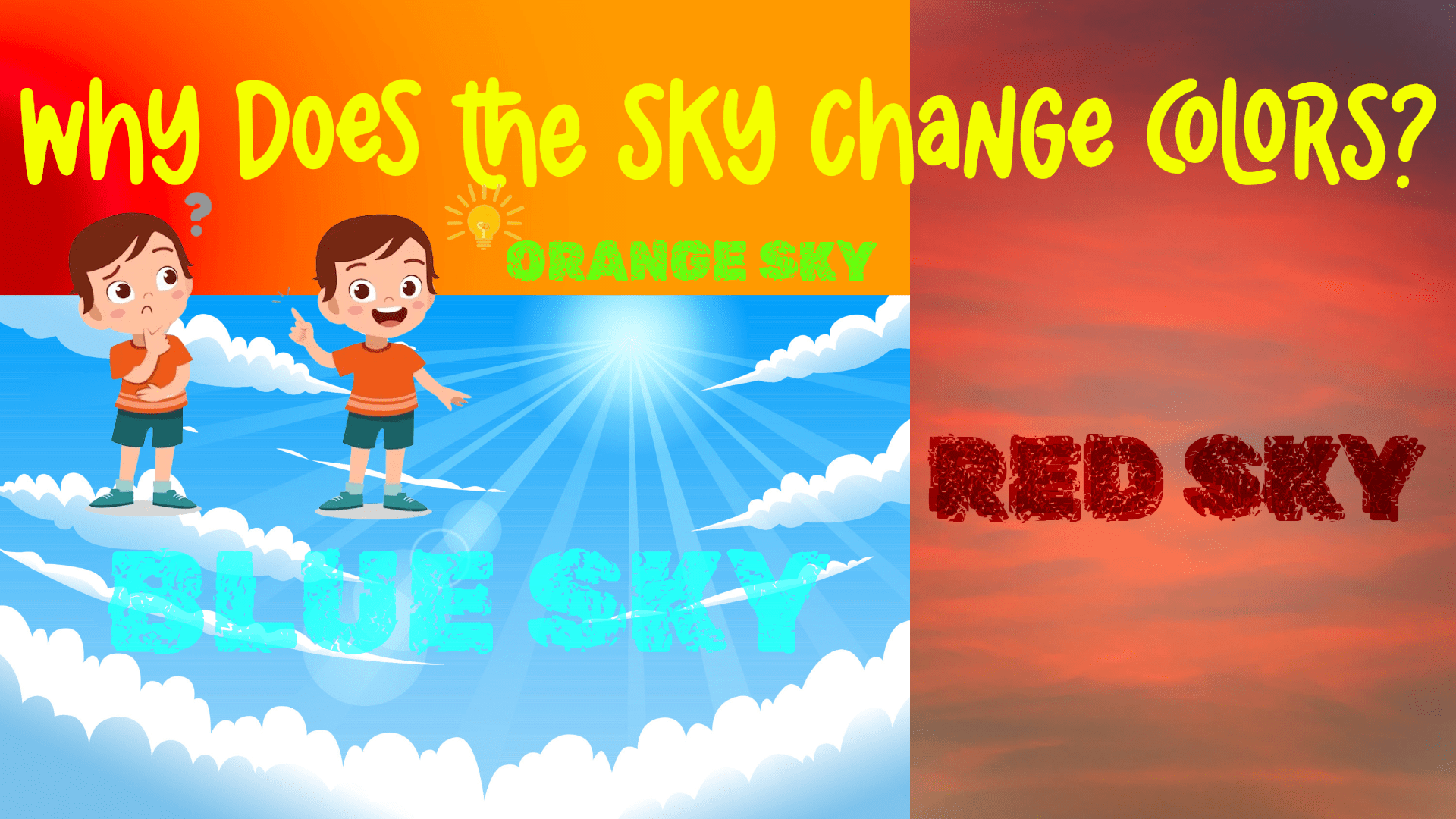 Why Does the Sky Change Colors🌈?Fun Science for Kids!