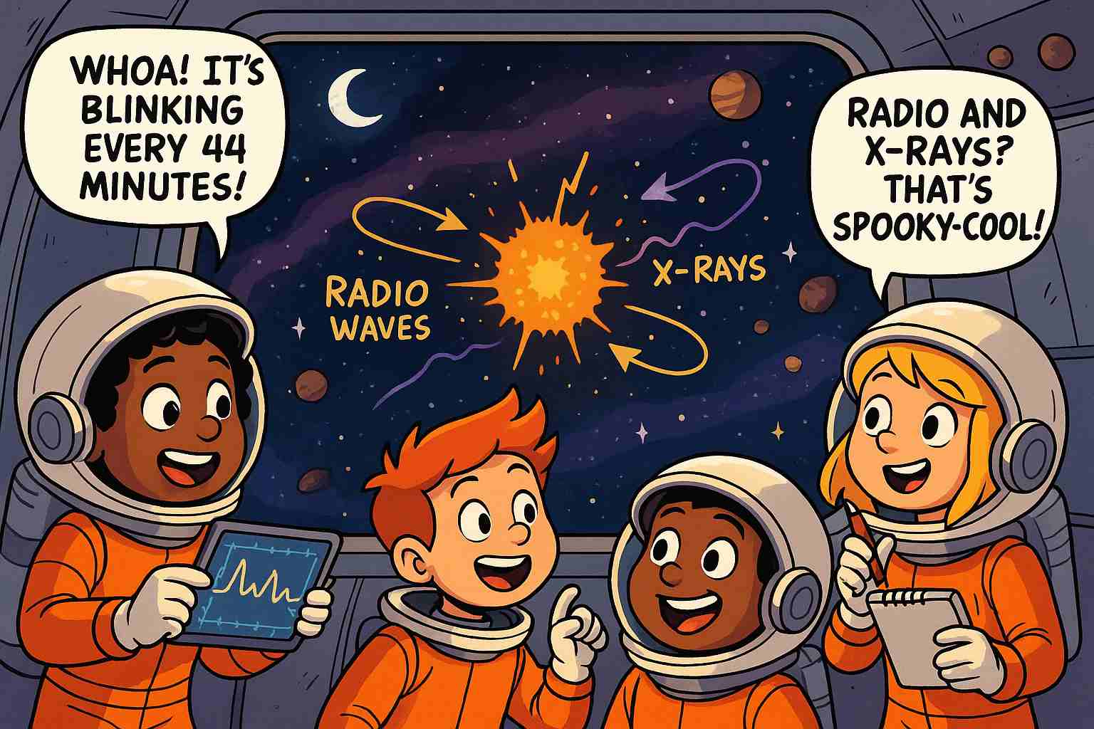 Mysterious Space Object Flashes Radio & X-Rays Every 44 Minutes