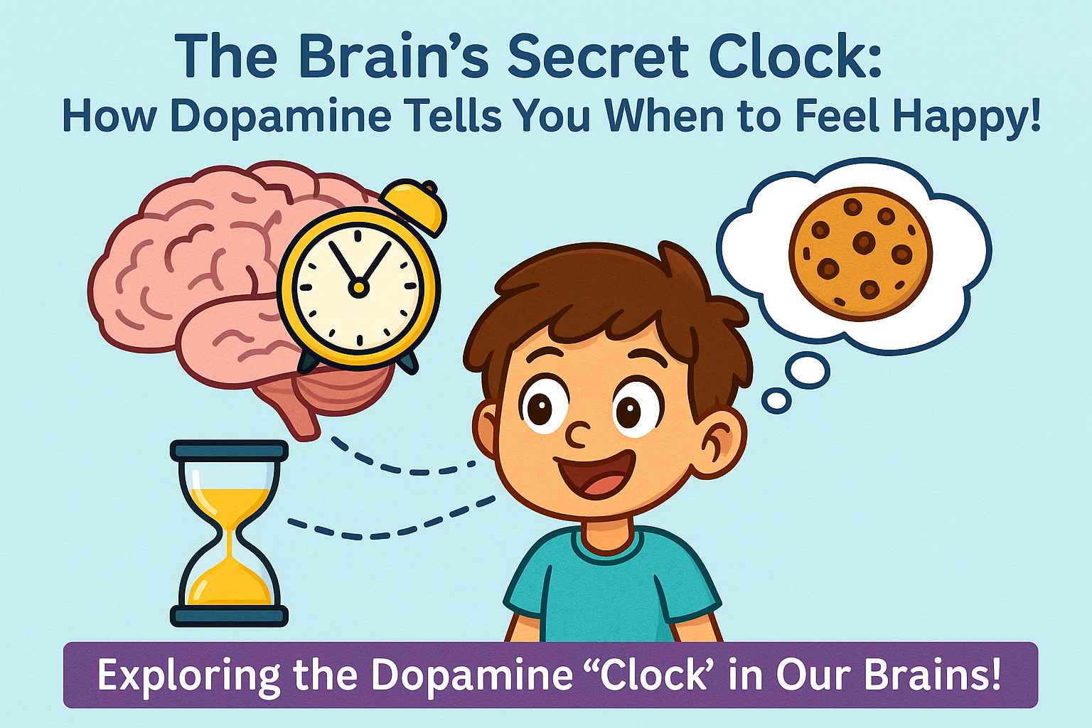 🧠🔍 The Brain’s Secret Clock: How Dopamine Tells You When to Feel Happy!