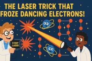 Scientists Use Laser Trick to Freeze Quantum Motion – A Cool Leap in Light-Controlled Materials! — science mystery for kids