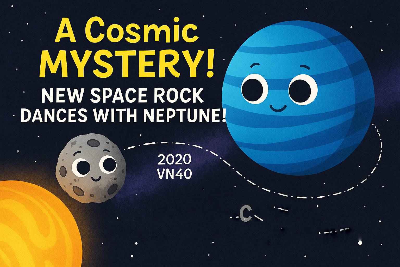 Mysterious Cosmic Dance: New Object Found Orbiting in Sync with Neptune