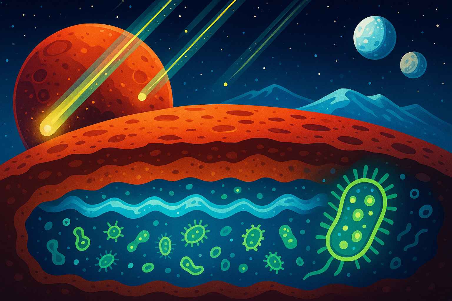 🌌 Could Life Be Hiding Underground on Mars? A Shocking Cosmic Ray Discovery!