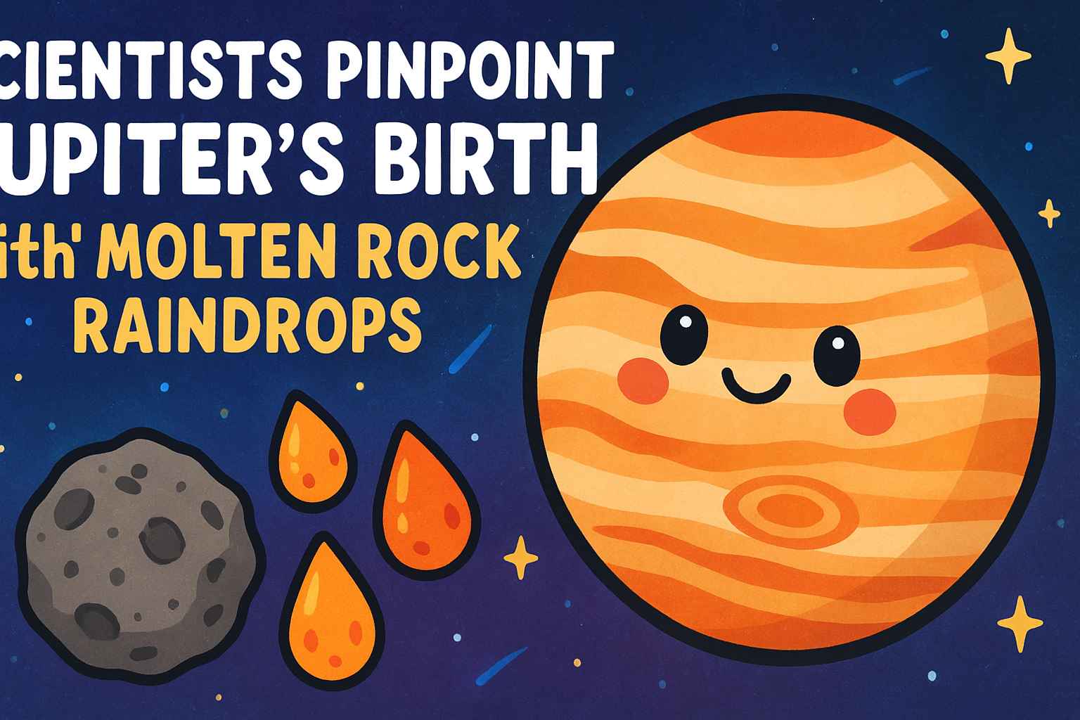 Scientists Pinpoint Jupiter’s Birth with Molten Rock Raindrops | Kids Science News