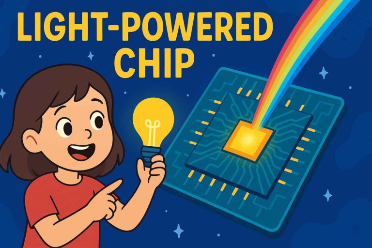 Light-Powered Chip Makes AI 100 Times More Efficient – Kids Science Explained