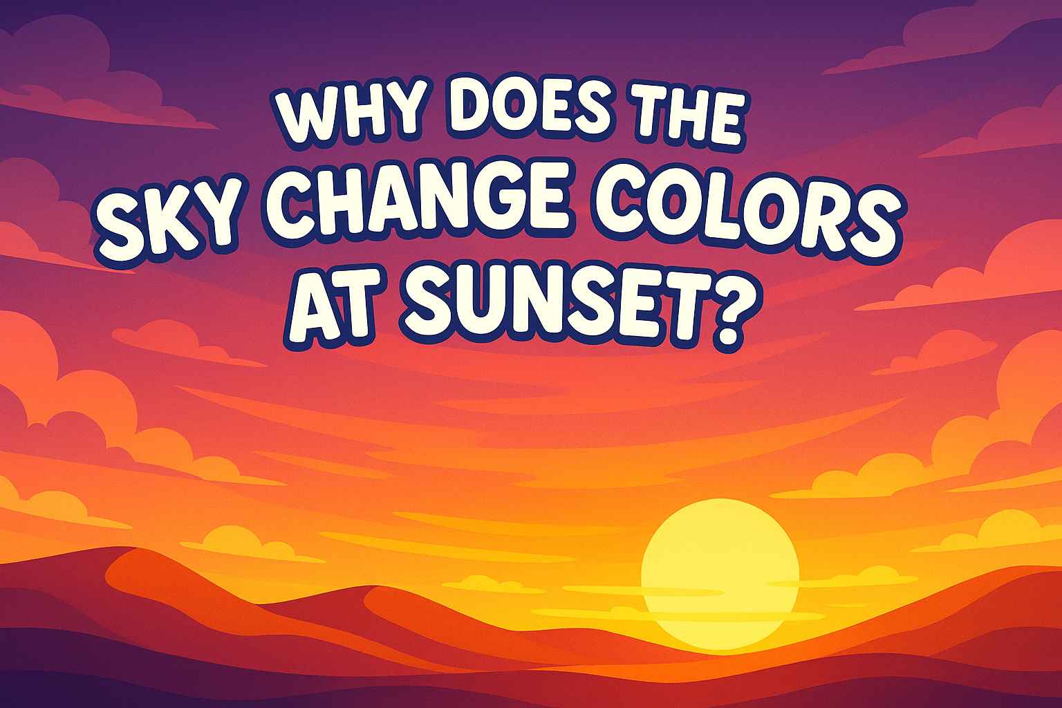 🌅 Why Does the Sky Change Colors at Sunset?